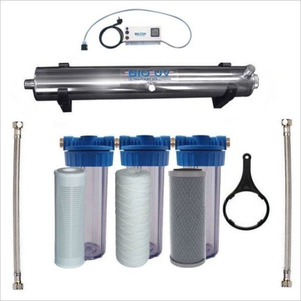 Station de traitement UV 3 filtres Big Blue BIO-UV Home-3 3,2 M³/h 10 pouces